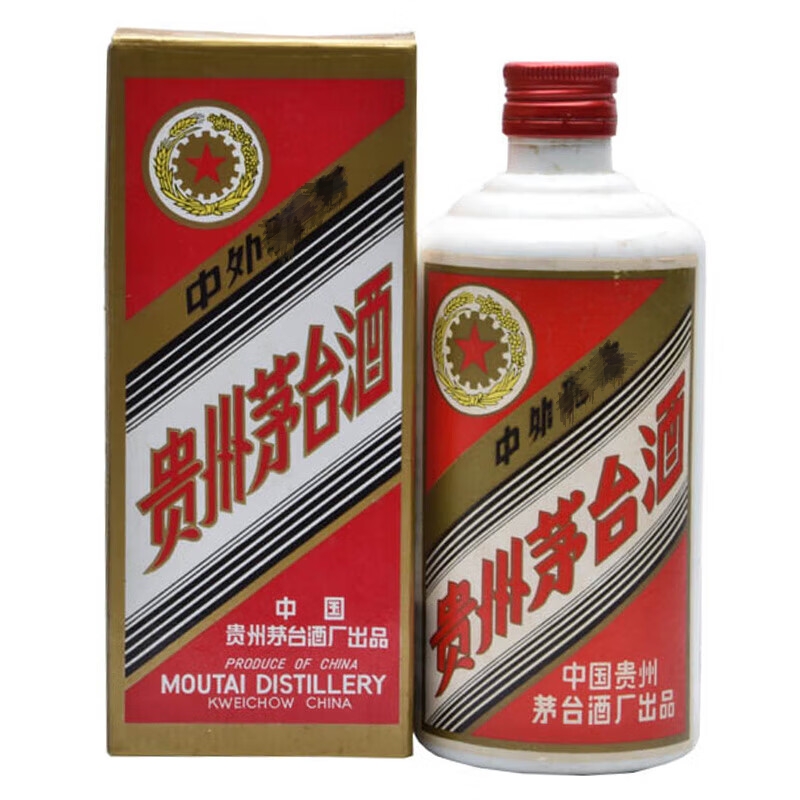 茅台（MOUTAI）53度五星1987-1989 酱香型白酒 铁盖茅台 500mL*1瓶 陈年老酒  商品图片仅供展示 收藏品相酒线克重可确认 提供一对一专属服务