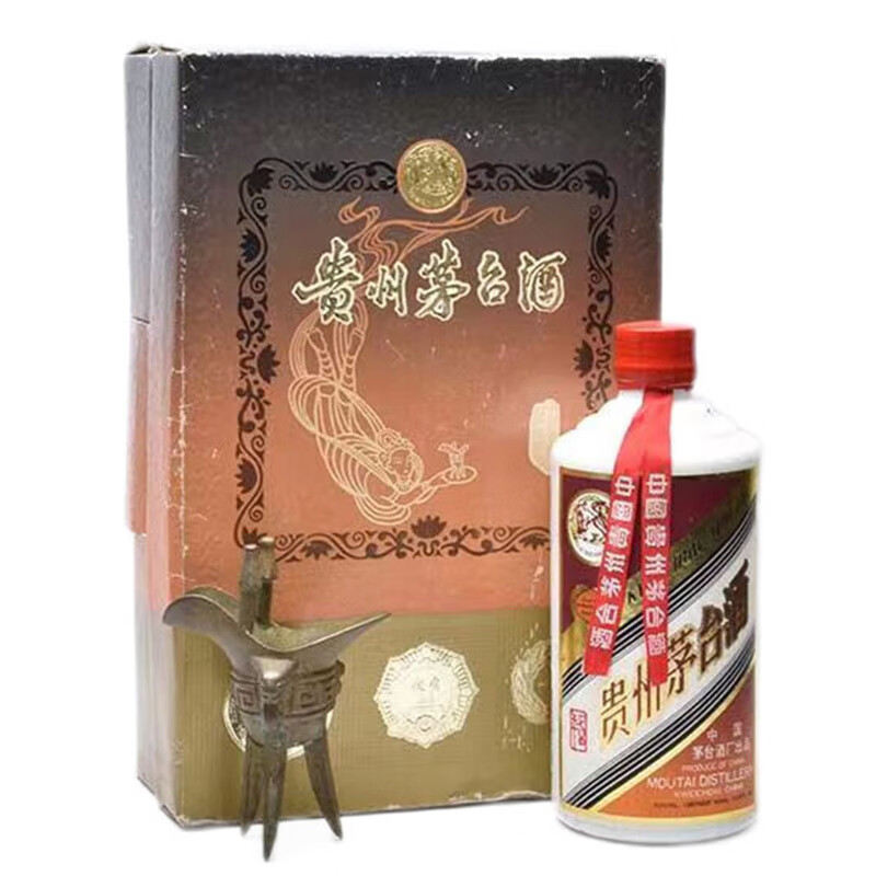 茅台（MOUTAI）贵州茅台酒 酱香型白酒  陈年老酒 1986年 500mL*1瓶 1704珍品茅台  商品图片仅供展示 收藏品相酒线克重可确认 提供一对一专属服务